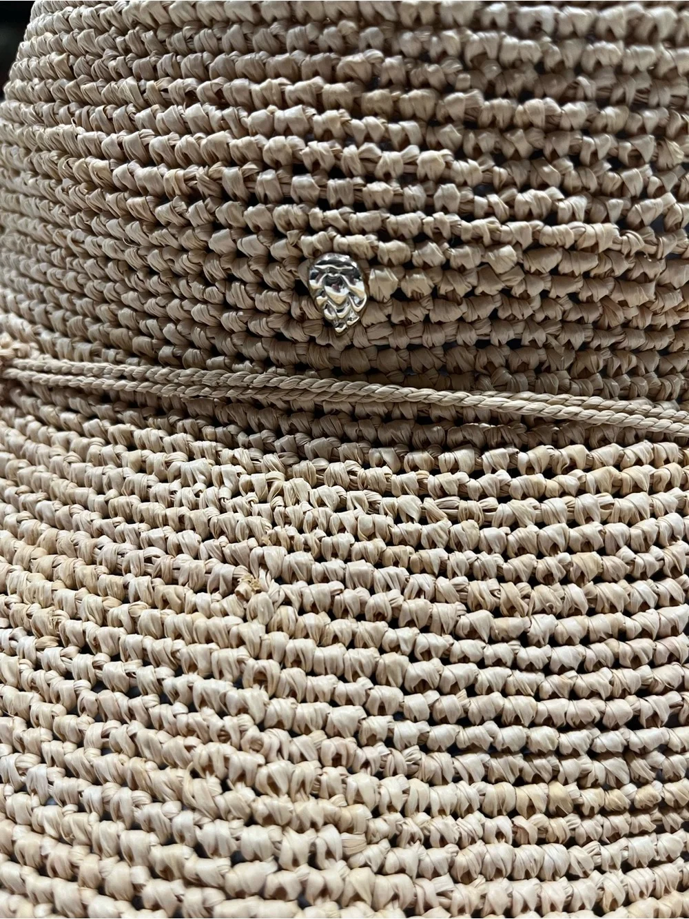 Helen Kaminski Handcrafted Hand Crocheted Villa 6 Madagascan Raffia Hat